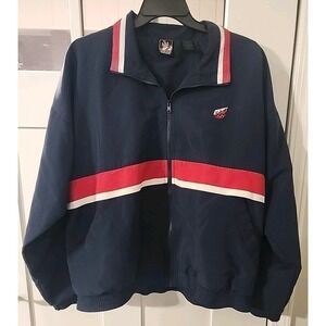 Vintage‎ USA Olympic Olympics Mens Jacket Windbreaker Track Size L Large